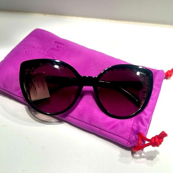 Emilio Pucci 58mm Gradient Cat Eye Sunglasses Dark Havana Gradient Smoke main image 12